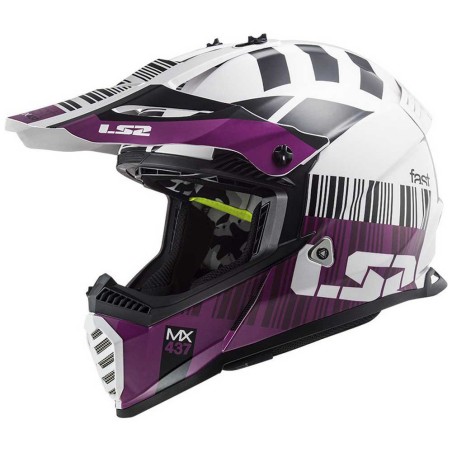 casco Ls2 FAST EVO MX437 X CODE VIOLET