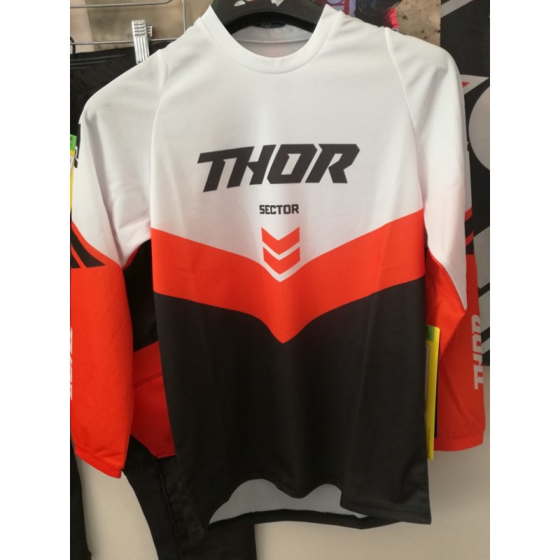 MAGLIA THOR BIANCA ARANCIO JUNIOR L